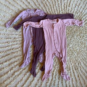 L'ovedbaby Organic Snap Footie size 6-9mos (lot of 3)